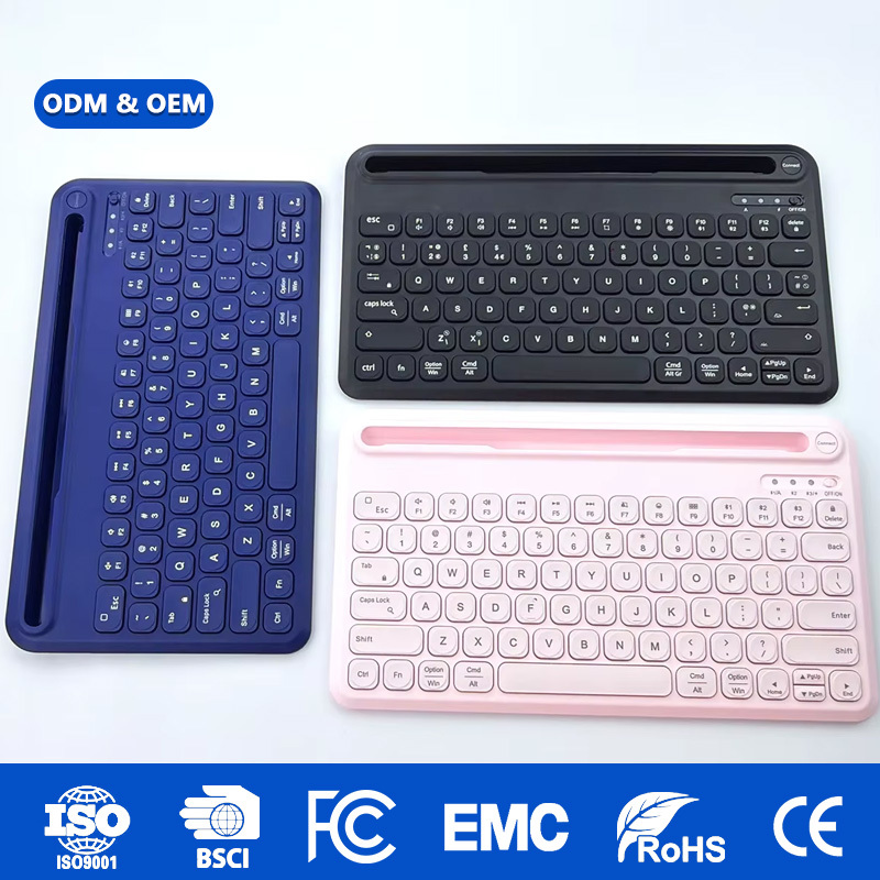 Factory Direct Sales US/UK Layout Portable Wireless Rechargeable 78-Key Keyboard