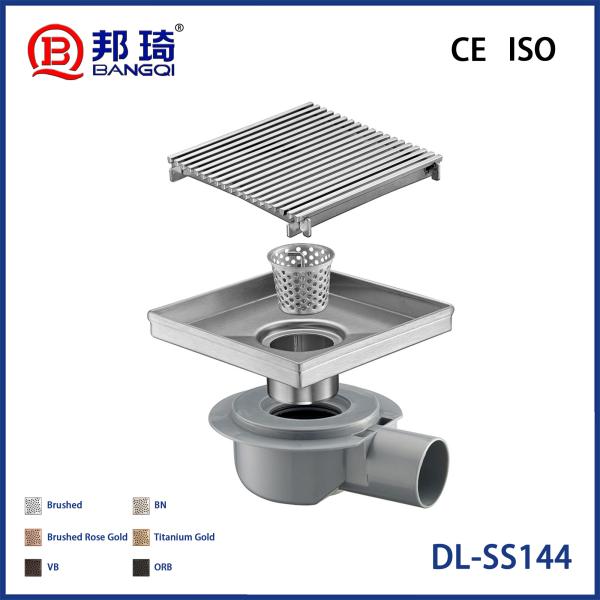 DL-SS144 Drainage de plancher en acier inoxydable européen