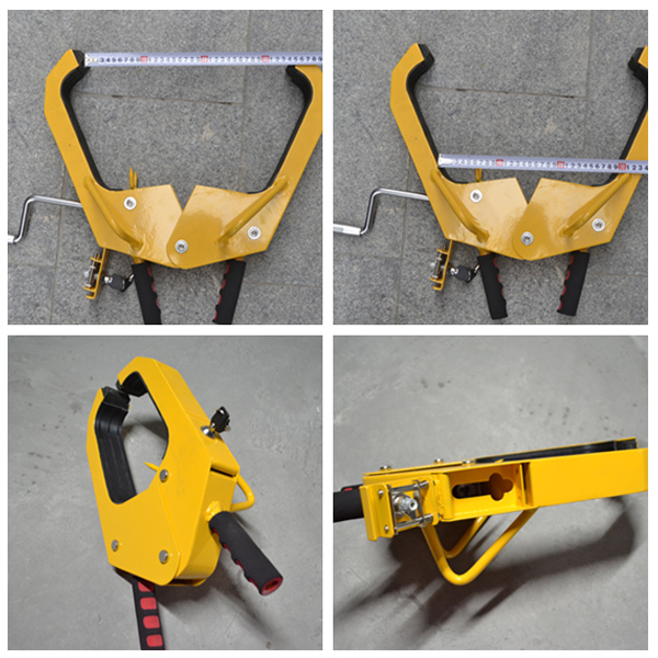 Waterproof manual Car Wheel Clamp anti theft steel environmental protection