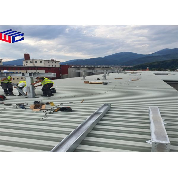 Electroplating Metal Support Structure Prebuilt Steel Buildings