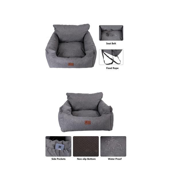 Oil Proof Stain Proof Multifunctional Dog Car Seat Bed Waterproof