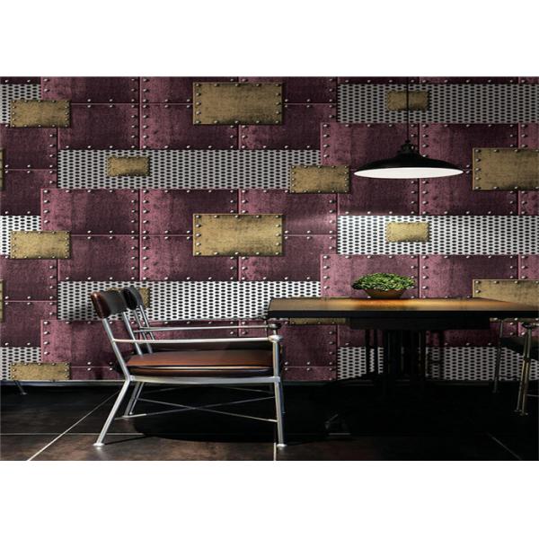 Metallic PVC Waterproof Wallpaper Modern Style Water Resistant With 0.53m Width