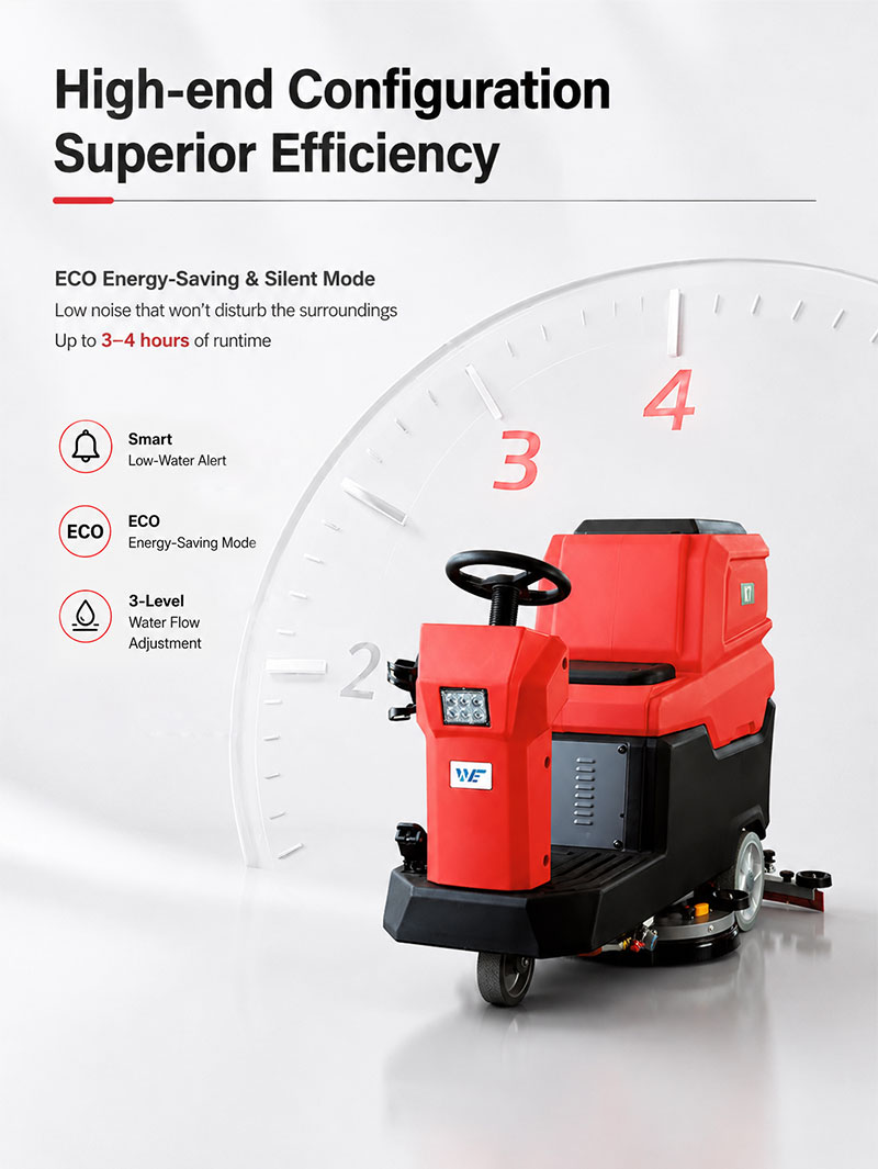 2026 New Product Newest Electric Floor Scrubber Machine Commercial Ride on Cleaner