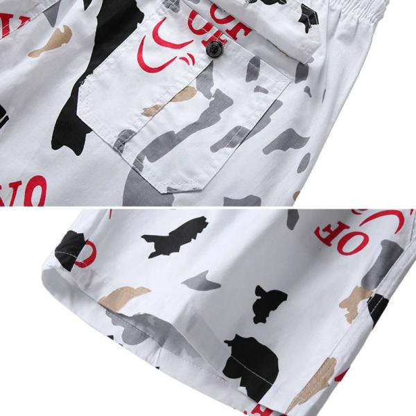 Summer new cotton casual shorts men's sports breathable beach pants