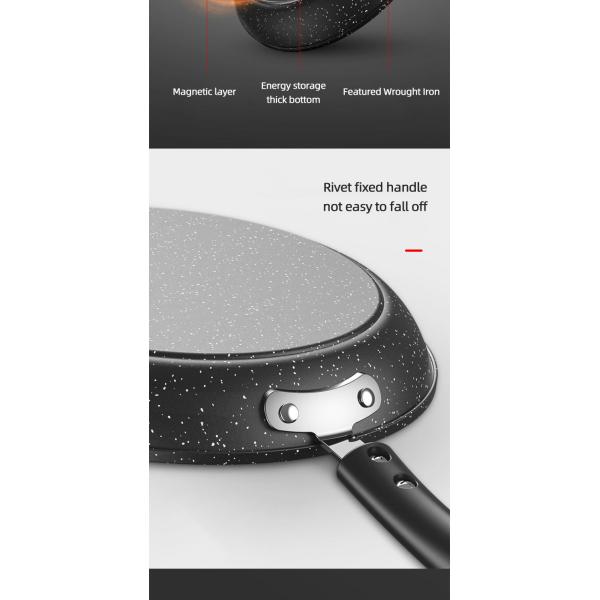 Hot Selling Cooking Kitchen Cookware Cast Iron Steak Frypan Non Stick Iron Skillet Grill Pan Induction Frying Pan