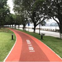 Safety-Enhanced Multi-Use EPDM Recreational Trails For Jogging Track , Cycling Track & Wheelchairs