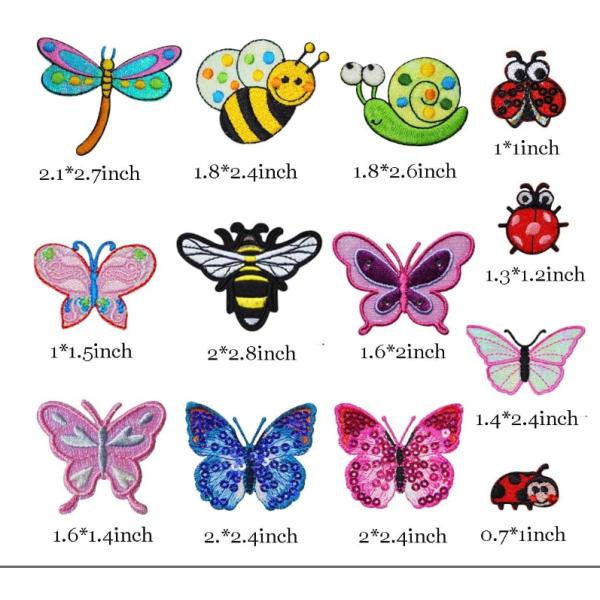 Embroidered Fabric Iron On Garment Patch Sew On Applique For Clothes Dress Jeans