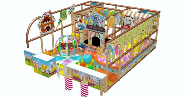 Candy Themed Developmental Playground  Durable Indoor Equipment For Physical And Cognitive Growth