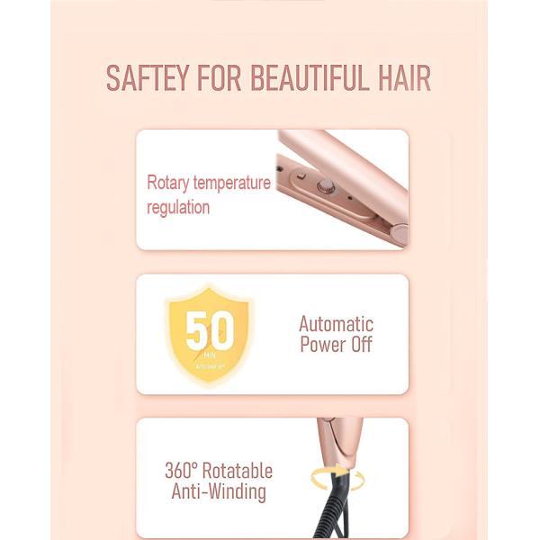 Температура постоянного раскручивателя 25W волос турмалина керамическая мини умная