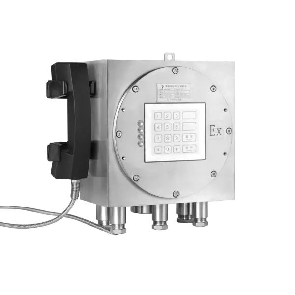 Stainless Steel Enclosure Explosion Proof Telephone with 30W Built-in Amplifier and IP66 Protection Grade