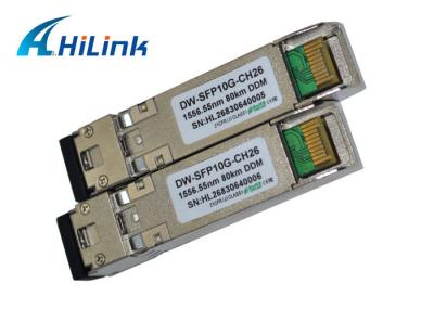 Tipo de cabo do transmissor SMF do transceptor CH26 EML da fibra ótica do módulo de DWDM 10GB SFP+