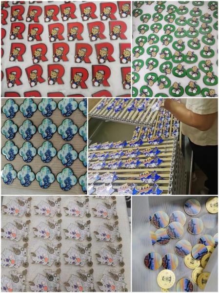 Customized School Badges Magnetic Stainless Steel UV Printed Cartoon Copper Aluminum Baked Varnish Plastic Metal Crafts Metal Pin Corporate School Feats Honor Emblem Badge Zinc Alloy Metal Badge