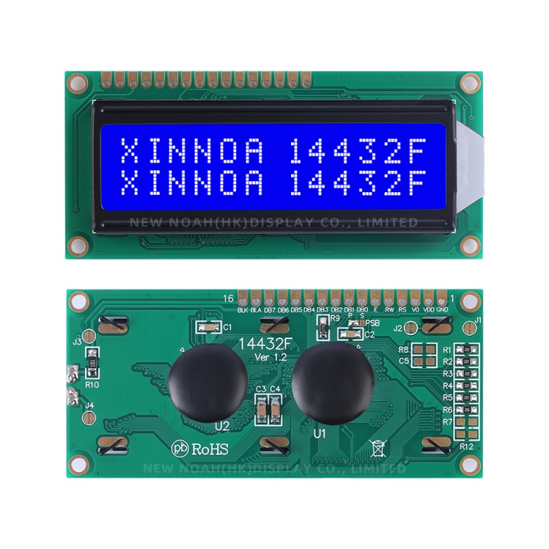 Blue Film 14432F 80X36X12.2MM Serial SPI/Parallel Graphics 5V LCD Module Display LCM ST7920/AIP31020