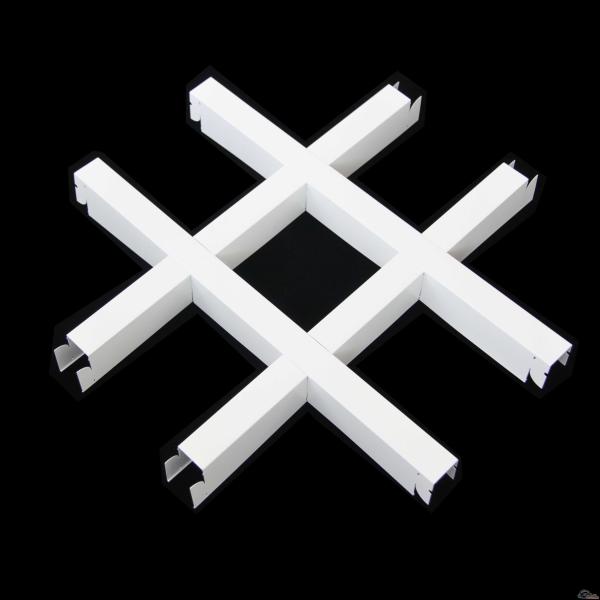 Fire - Proof Rectangular Tube Plain Aluminum Ceiling Panels For Commecial Building
