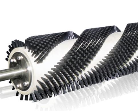 Brosses à rouleaux en nylon de moyenne/haute/faible densité personnalisables pour le nettoyage industriel