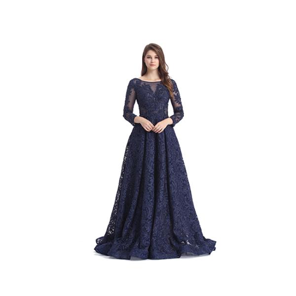 Mermaid Balloon Sleeve Saudi Arabic Evening Gowns Fully lined OEM / ODM