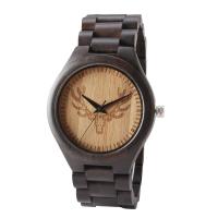 Résistant à l'eau en bois en bambou de montre de mouvement de luxe de quartz pour des femmes/hommes