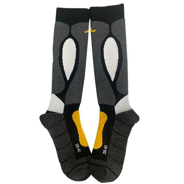 Adults' Needle Detection Performance Winter Thermal Custom Logo Merino Wool Ski Socks
