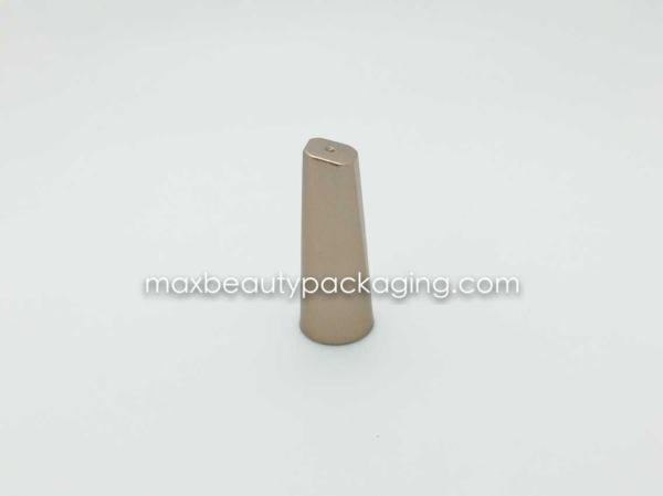N1041 UV matte gold coating finish nail polish cap nail polish packaging plastic cap uv coating color available