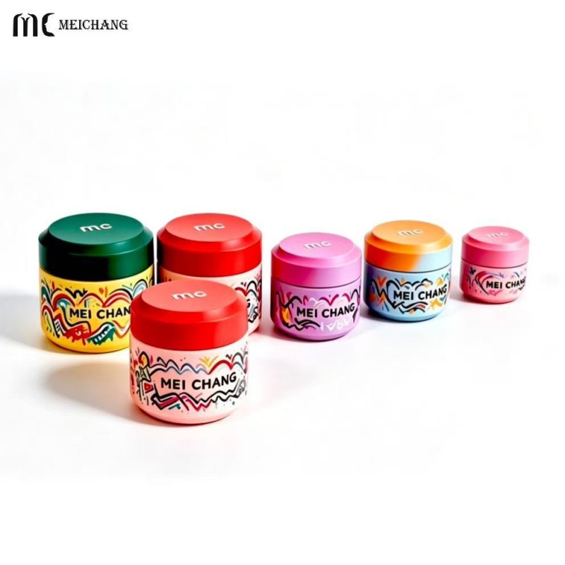 5G 10G 15G 30G 50G Custom PCR Electroplated double layer Cream Jar Dopamine Color Cosmetic Packaging for Skincare Brands(MC-P-556)