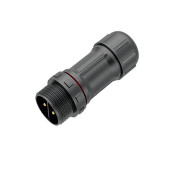 IP67 M12 Waterproof Circular Connector Threaded Butt Type 2 Pin Circular Connector