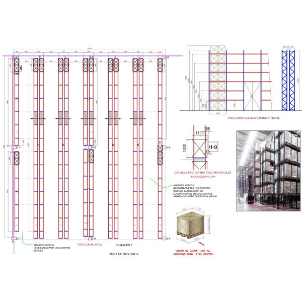 Industrial Selective Warehouse Pallet Racking Systems