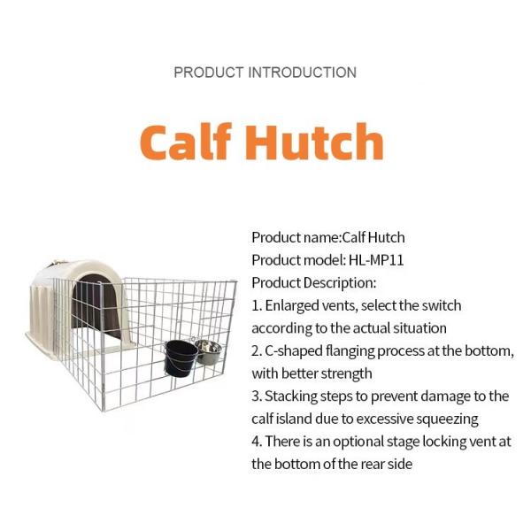 Calves Cage Livestock Farm Equipment Plastic Calf Shelter Anti UV