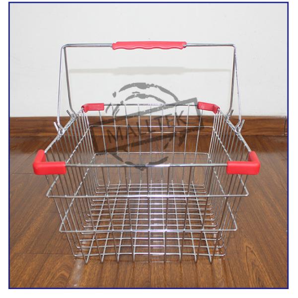 Супермаркет Бутик Металлическая проволока Корзины / Косметика Магазин Продовольственная корзина