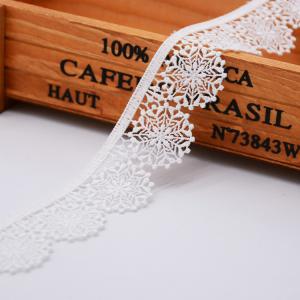 Équilibre de dentelle de broderie de flocons de neige de KJ20061 3.2cm