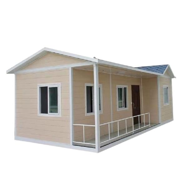 Maison de luxe préfabriquée en acier léger personnalisable avec fenêtre coulissante en PVC