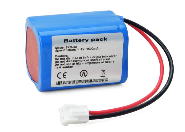 ECG Replacement Rechargeable Batteries For Hainuo SXD-3A 14.4V 1500mAh Li-Polymer