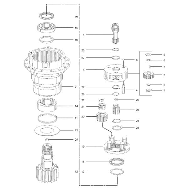 1550830 155-0830 Воронка для экскаватора M315D M315C M313C M313D