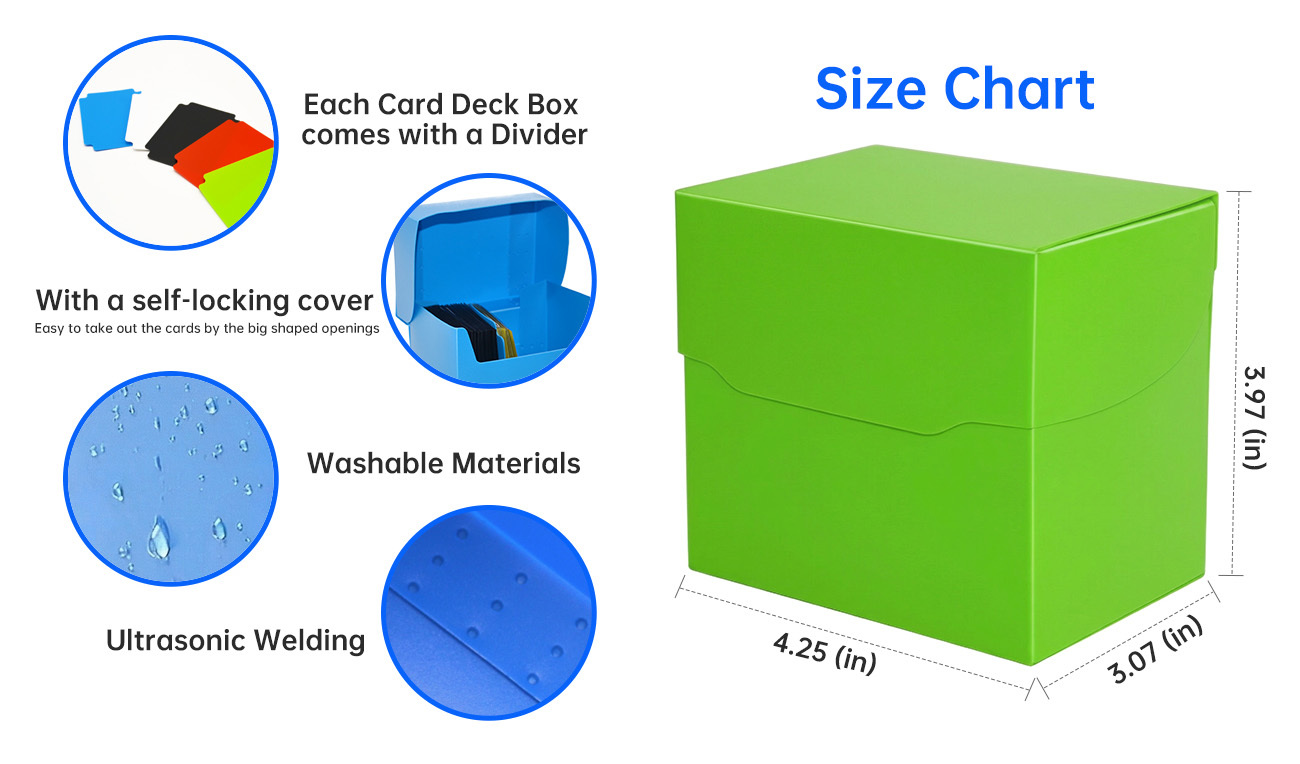 Collectible Protection Trading Card Holder Box Trading Storage Playing Card Plastic Case