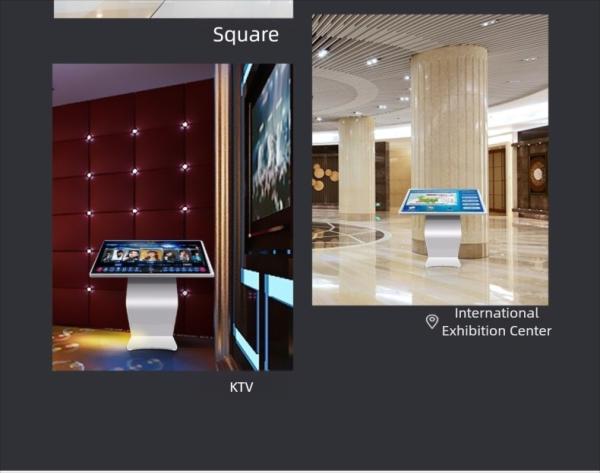 55 4K UHD Indoor Digital Signage With Capacitive Touch Screen Low Power Scratch Resistant