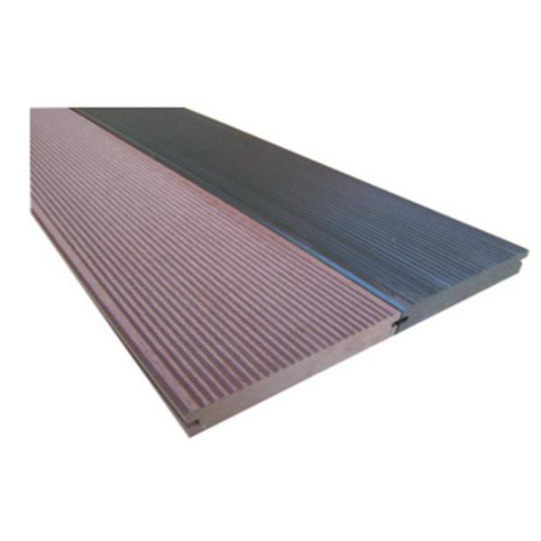 138x26mm Solid Board for Outdoor Decoration , Anti-slip Durable WPC Flooring