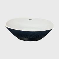 Black White Solid Acrylic Freestanding Corner Tub Jetted Floor Mounted 1700mm