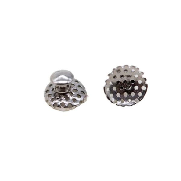 Buttons métalliques orthodontiques dentaires bouton lingual boucle en céramique composite pour base ronde liable Matériau dentaire