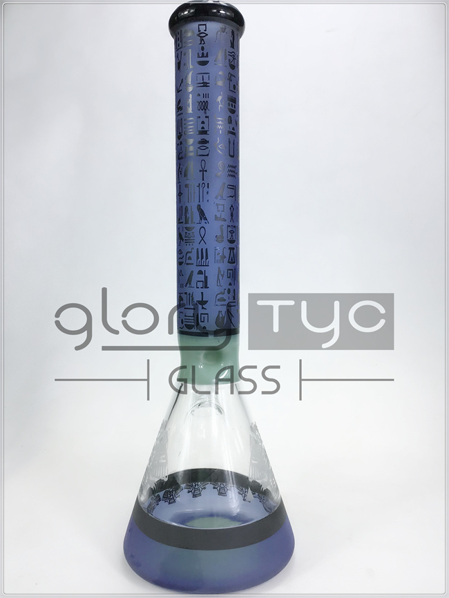 Труб водопровода Recycler Handblown трубки Beaker боросиликата кальяны нижних больших стеклянные