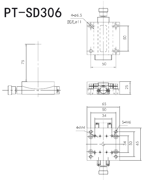 этап угломера руководства 65mm×65mm