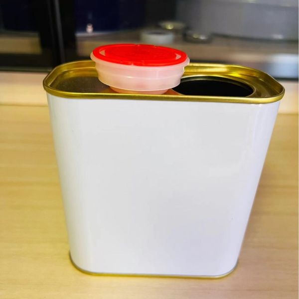 500ml 5L Oil Tin Cans Metal Liquid Packaging Seam Welded with Lid Painted for Olive Oil