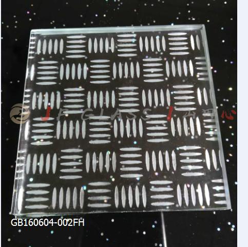 Flat Acid Etched EN12150-1 5MM Shower Enclosure Glass