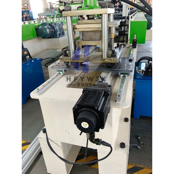 High Speed Fence Roll Forming Machine With 14 Forming Stations And PLC Control System For Metal Palisade