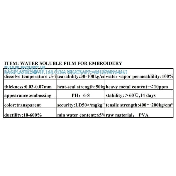 super wide mold peel film Water Soluble Membrane PVA Film Rolls Use For Packing From Water Soluble Material Film