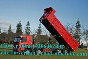 HOWO 8X4 Large Power Heavy Duty Dump Truck Tipper Trailer One Sleeper 51 - 60t