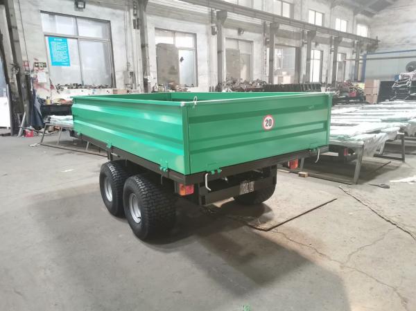 2T4W - Off Road Hydraulic Dump Trailer With CE 2ton Loading Weight; Tractor Farm Tipper Trailer