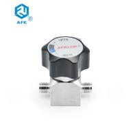 Vanne à membrane manuelle en acier inoxydable basse pression 1/4in 150psi pour azote oxygène hélium