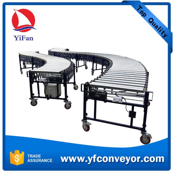 Good price electric power retractable flexible expandable roller conveyor for sale