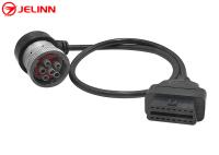 Right Angle J1708 6 Pin Connector to OBD 2 Connector Cable for Diagnosing Devices or Trackers