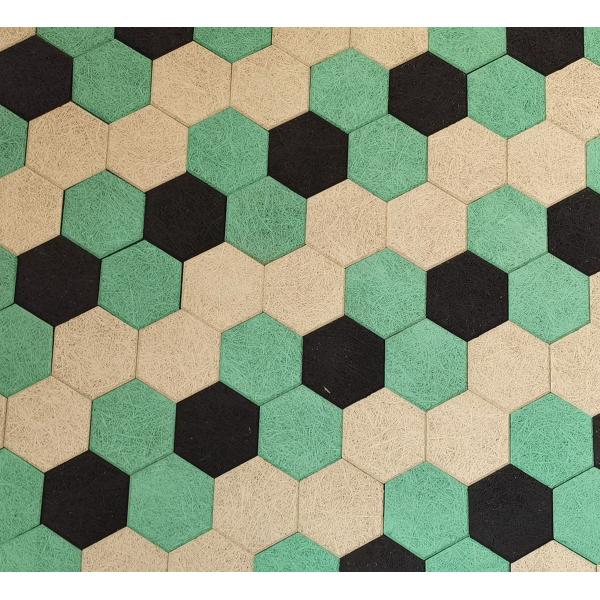 Meeting Room Hexagon Cement Wood Wool Acoustic Panel Sound Absorption Board