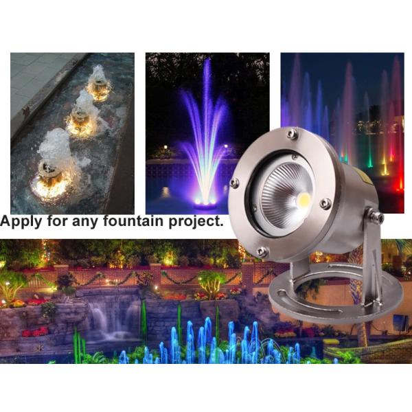 Warm White IP68 Waterproof 10W LED Underwater Spot Lights for Spa pond waterfall